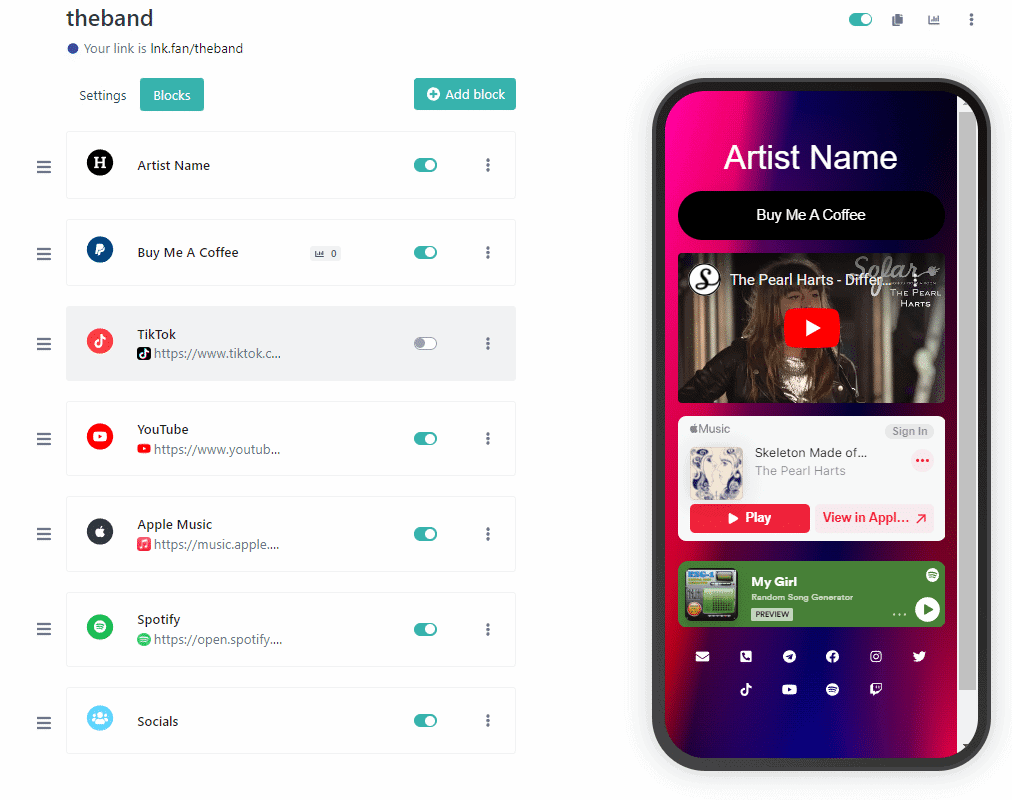 smart links for music